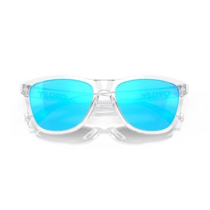 Oakley Frogskin Sunglasses - Crystal Clear/Prizm Sapphire