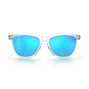 Oakley Frogskin Sunglasses - Crystal Clear/Prizm Sapphire