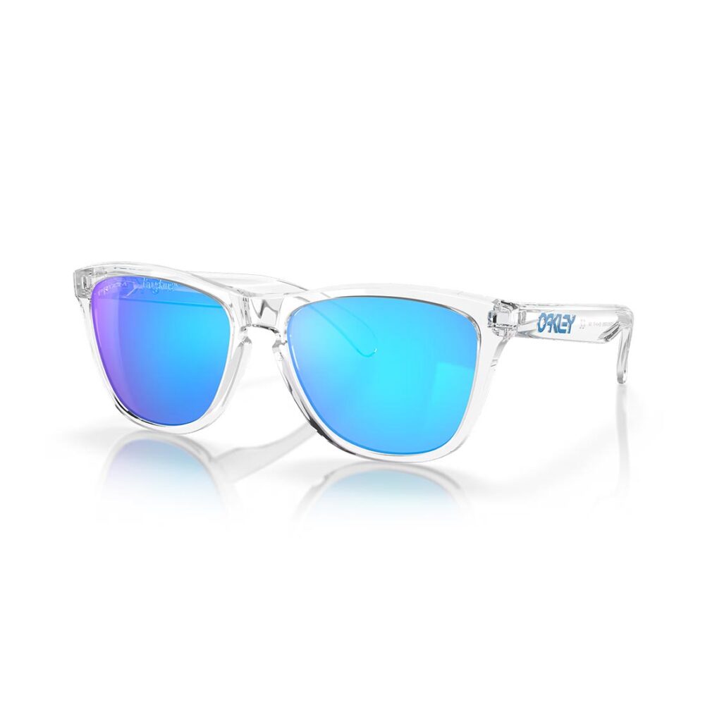 Oakley Frogskin Sunglasses - Crystal Clear/Prizm Sapphire
