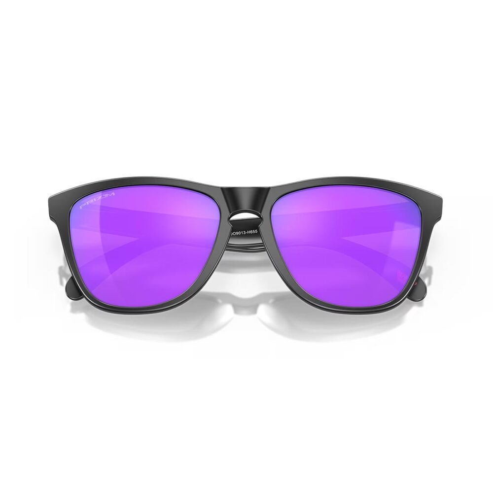 Oakley Frogskin Sunglasses - Matte Black/Prizm Violet