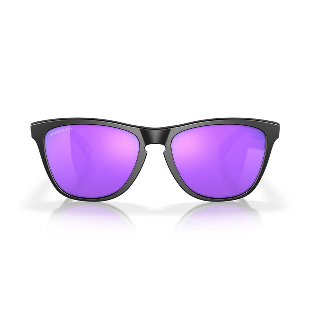 Oakley Frogskin Sunglasses - Matte Black/Prizm Violet
