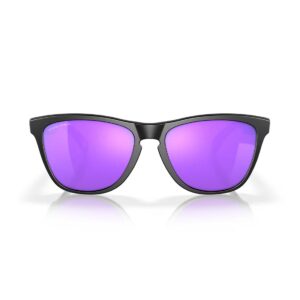 Oakley Frogskin Sunglasses - Matte Black/Prizm Violet