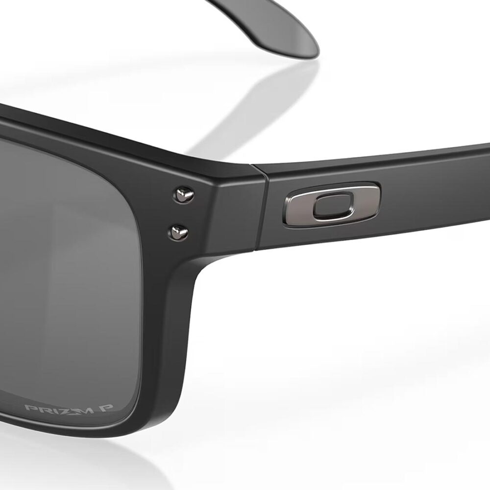Oakley Holbrook Polarised Sunglasses - Matte Black/Prizm Black