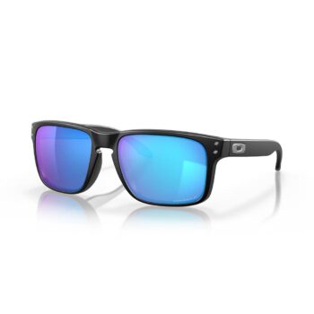 Oakley Holbrook Polarised Sunglasses - Matte Black/Prizm Sapphire