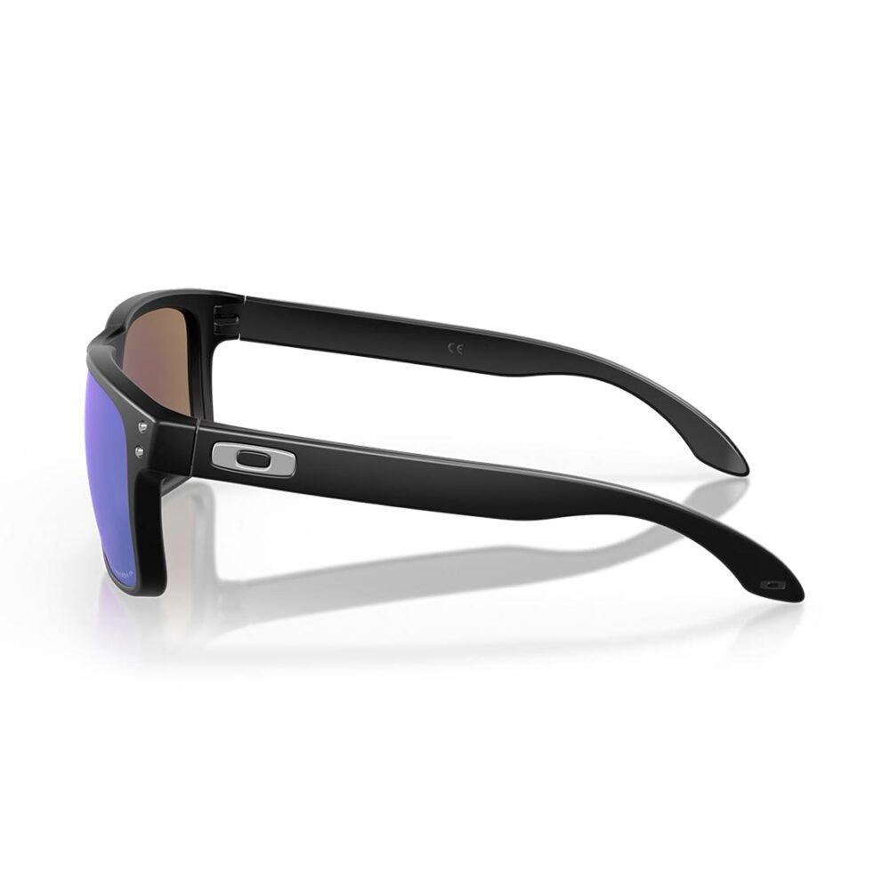 Oakley Holbrook Polarised Sunglasses - Matte Black/Prizm Sapphire