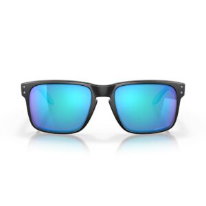 Oakley Holbrook Polarised Sunglasses - Matte Black/Prizm Sapphire