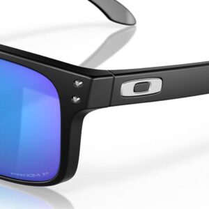 Oakley Holbrook Polarised Sunglasses - Matte Black/Prizm Sapphire