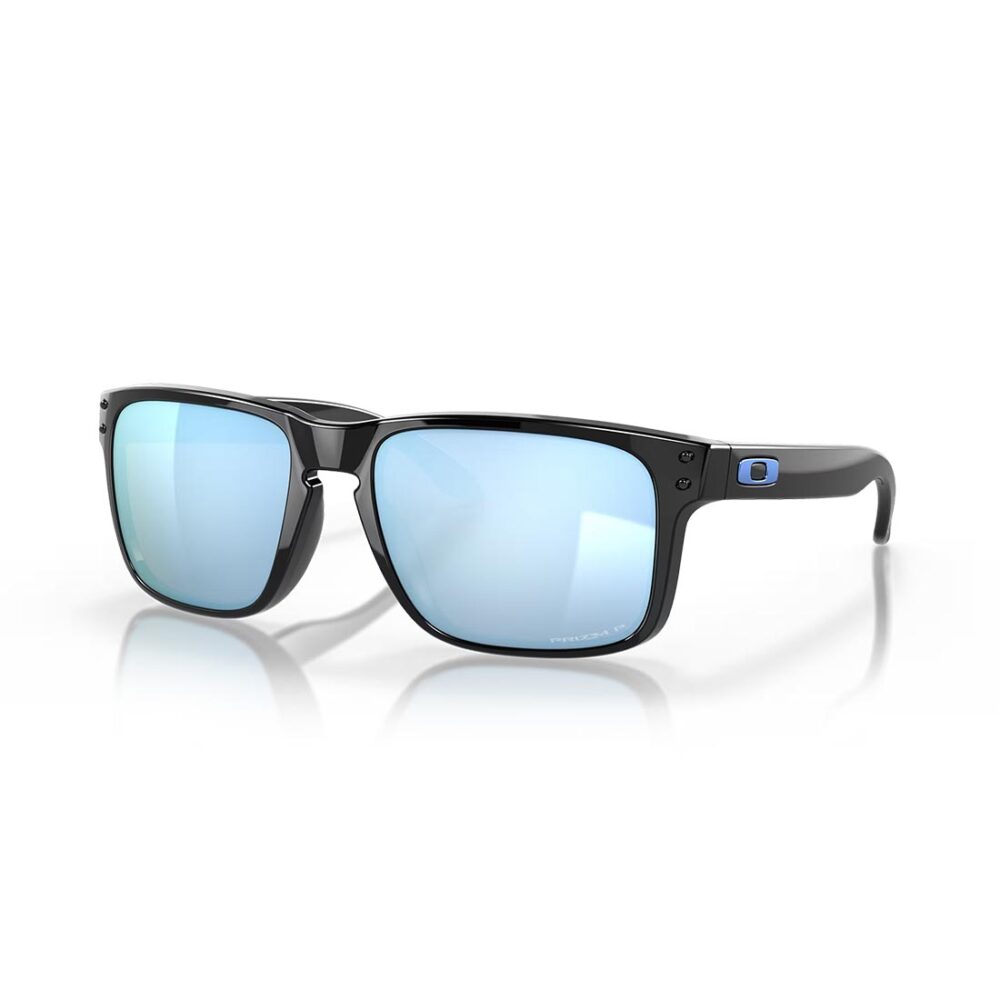 Oakley Holbrook Polarised Sunglasses - Polished Black/Prizm Deep Water