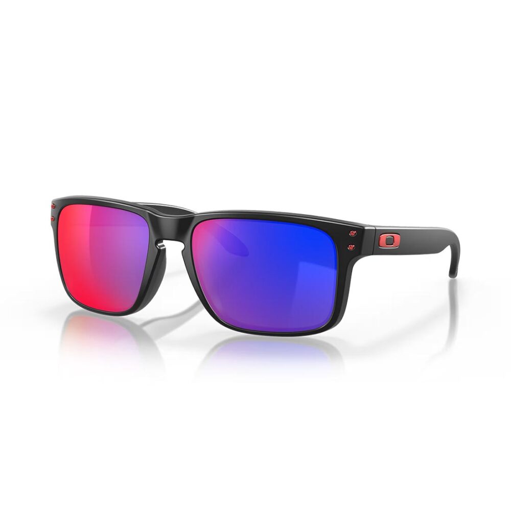Oakley Holbrook Sunglasses - Matte Black/Red Iridium
