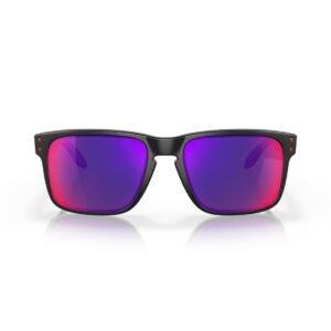 Oakley Holbrook Sunglasses - Matte Black/Red Iridium