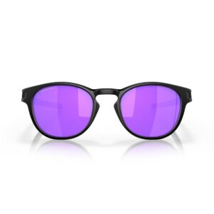 Oakley Latch Sunglasses - Matte Black/Prizm Violet