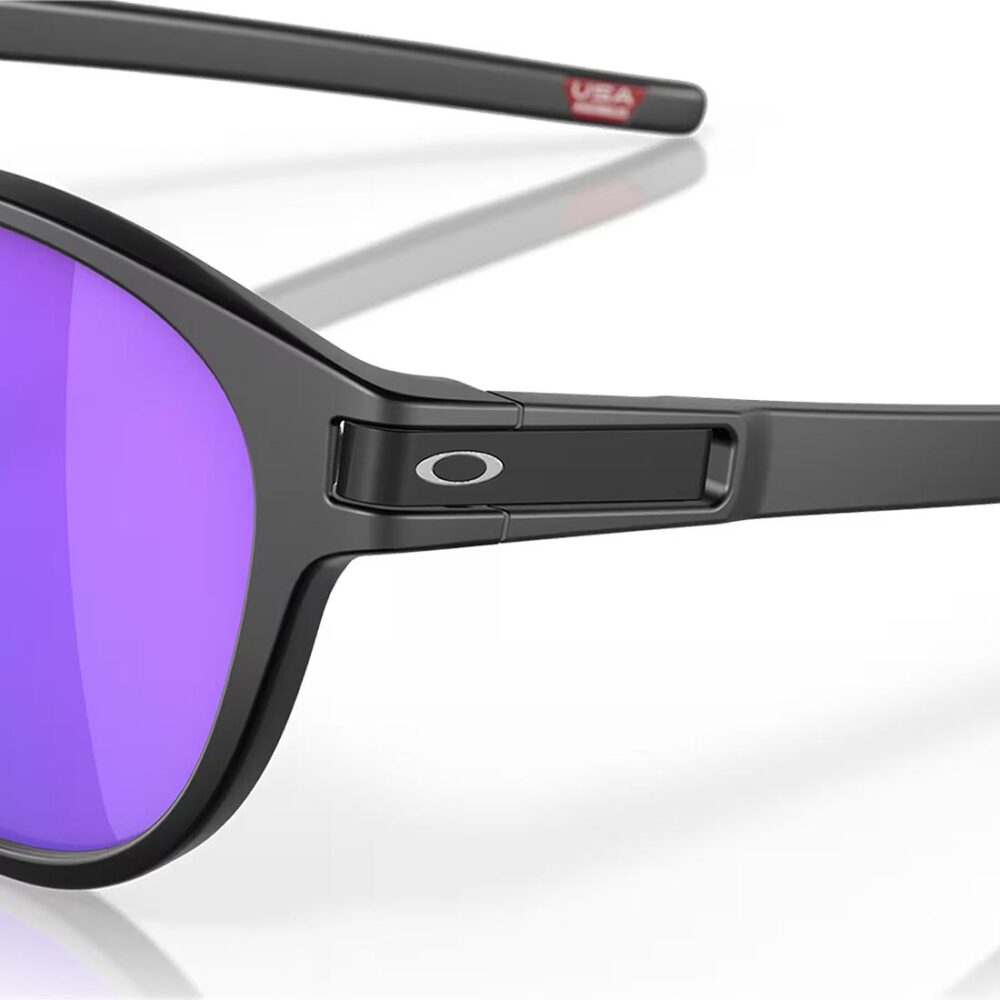 Oakley Latch Sunglasses - Matte Black/Prizm Violet