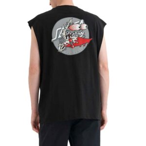 Santa Cruz Meek Slashed Dot Vest - Black