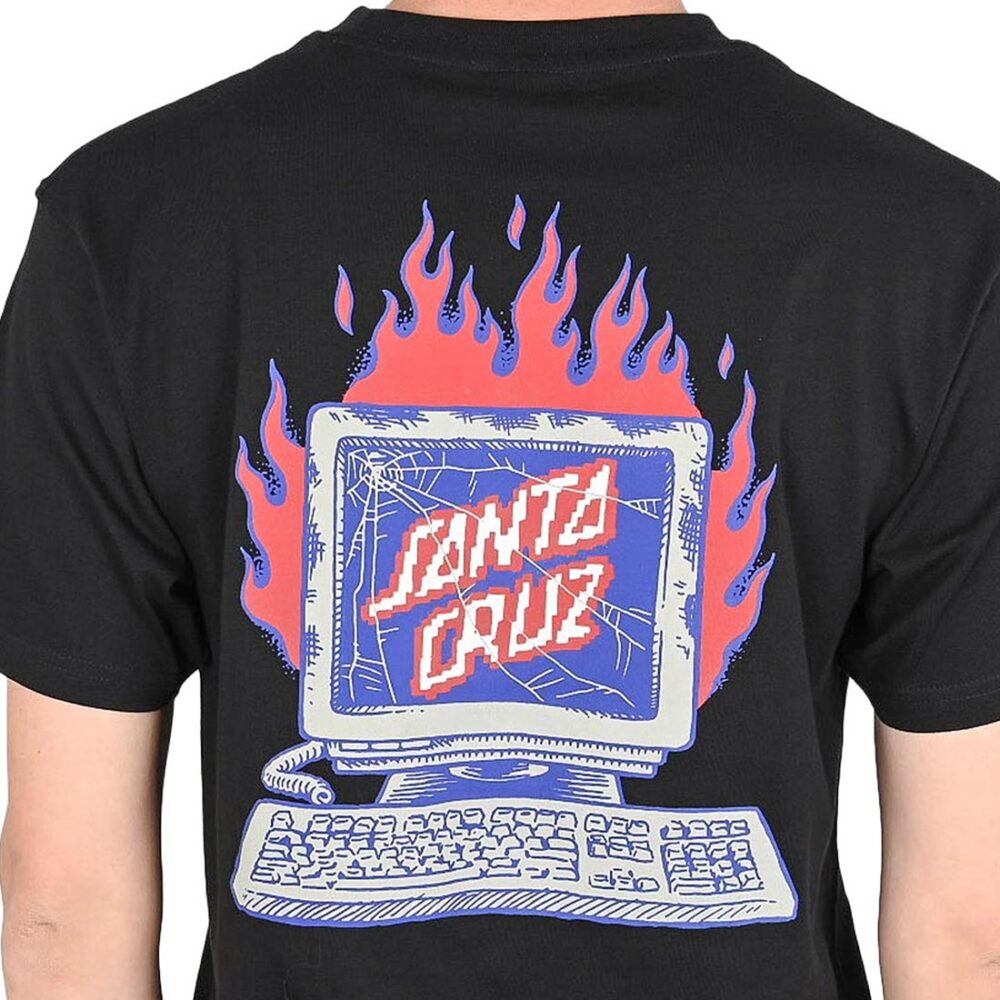 Santa Cruz Self Destruct S/S T-Shirt - Black
