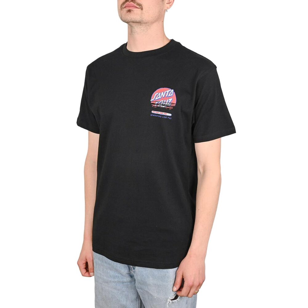 Santa Cruz Self Destruct S/S T-Shirt - Black