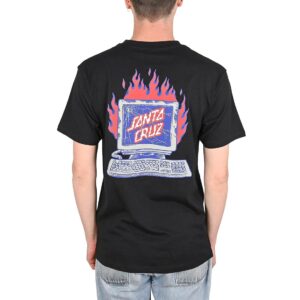 Santa Cruz Self Destruct S/S T-Shirt - Black