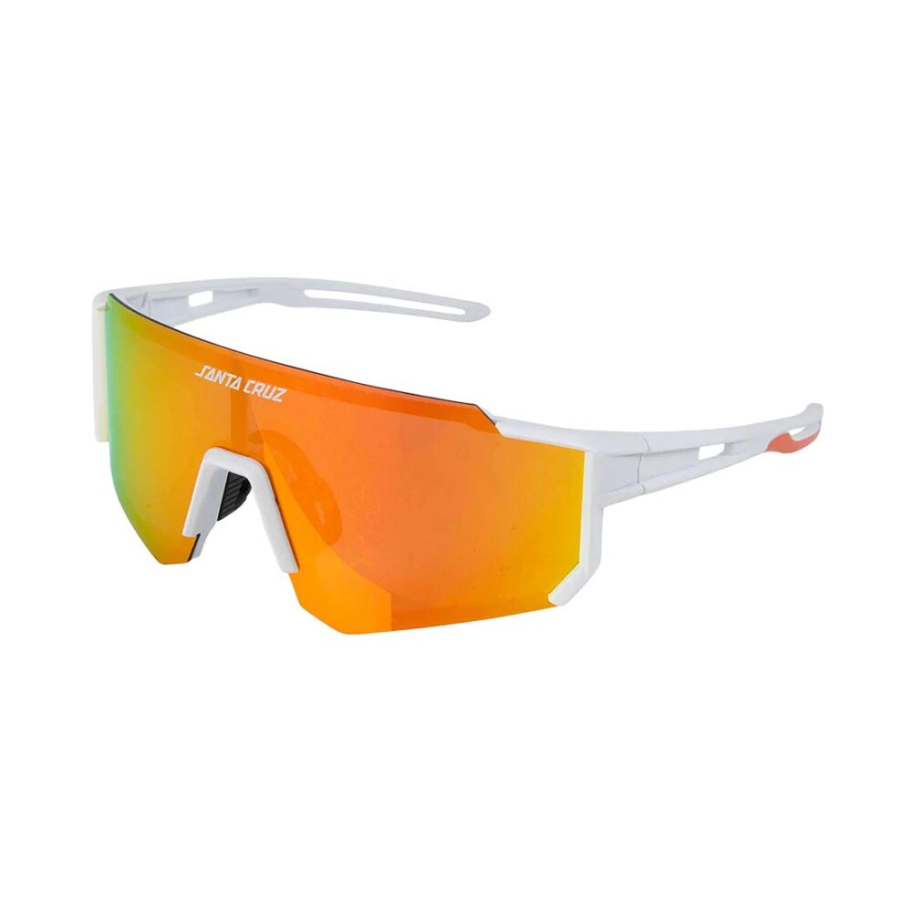 Santa Cruz Strip Racer Sunglasses - White Orange/Red