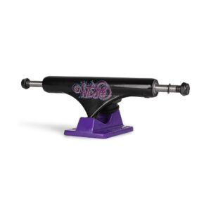 Slappy ST1 Hollow Bam 8" Skateboard Trucks (Pair) - Black/Purple