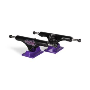 Slappy ST1 Hollow Bam 8" Skateboard Trucks (Pair) - Black/Purple