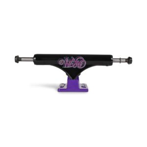Slappy ST1 Hollow Bam 8" Skateboard Trucks (Pair) - Black/Purple