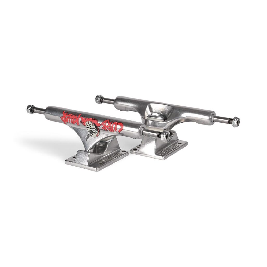Slappy ST1 Hollow Inverted Curb Killer II 10" Skateboard Trucks (Pair) - Polished