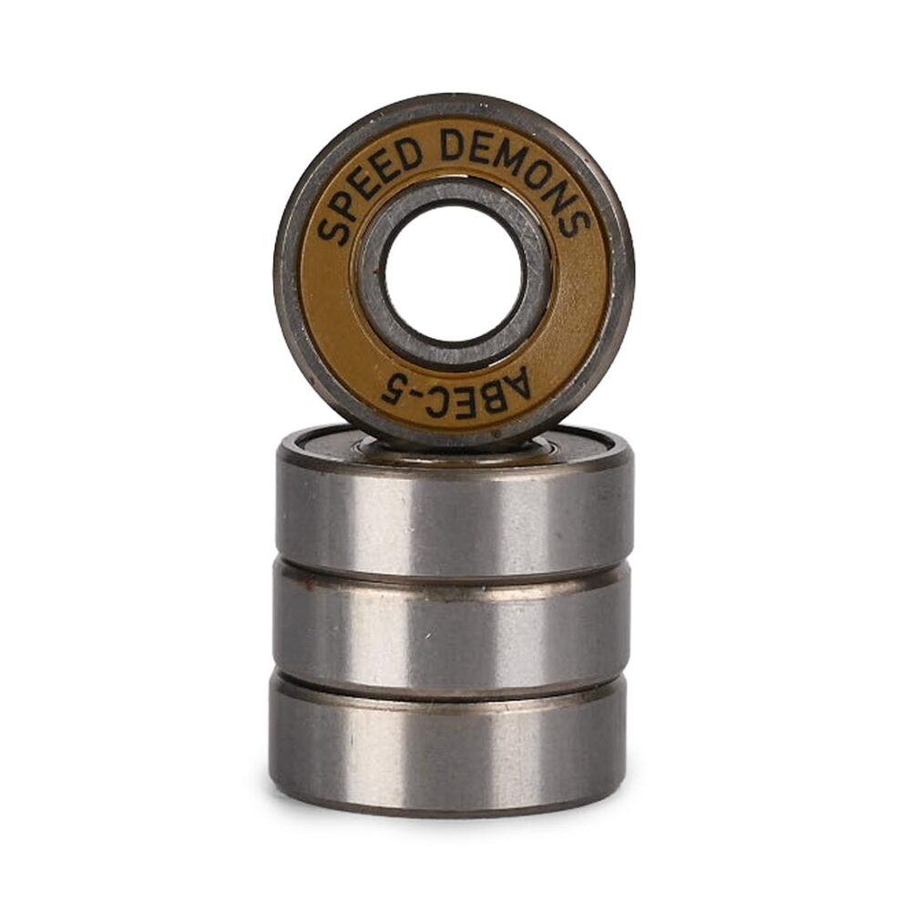 Speed Demons Hot Shot Abec-5 Skateboard Bearings (8 Pack) - Gold