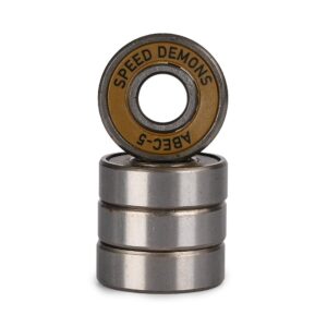 Speed Demons Hot Shot Abec-5 Skateboard Bearings (8 Pack) - Gold