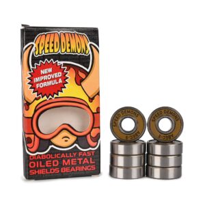 Speed Demons Hot Shot Abec-5 Skateboard Bearings (8 Pack) - Gold