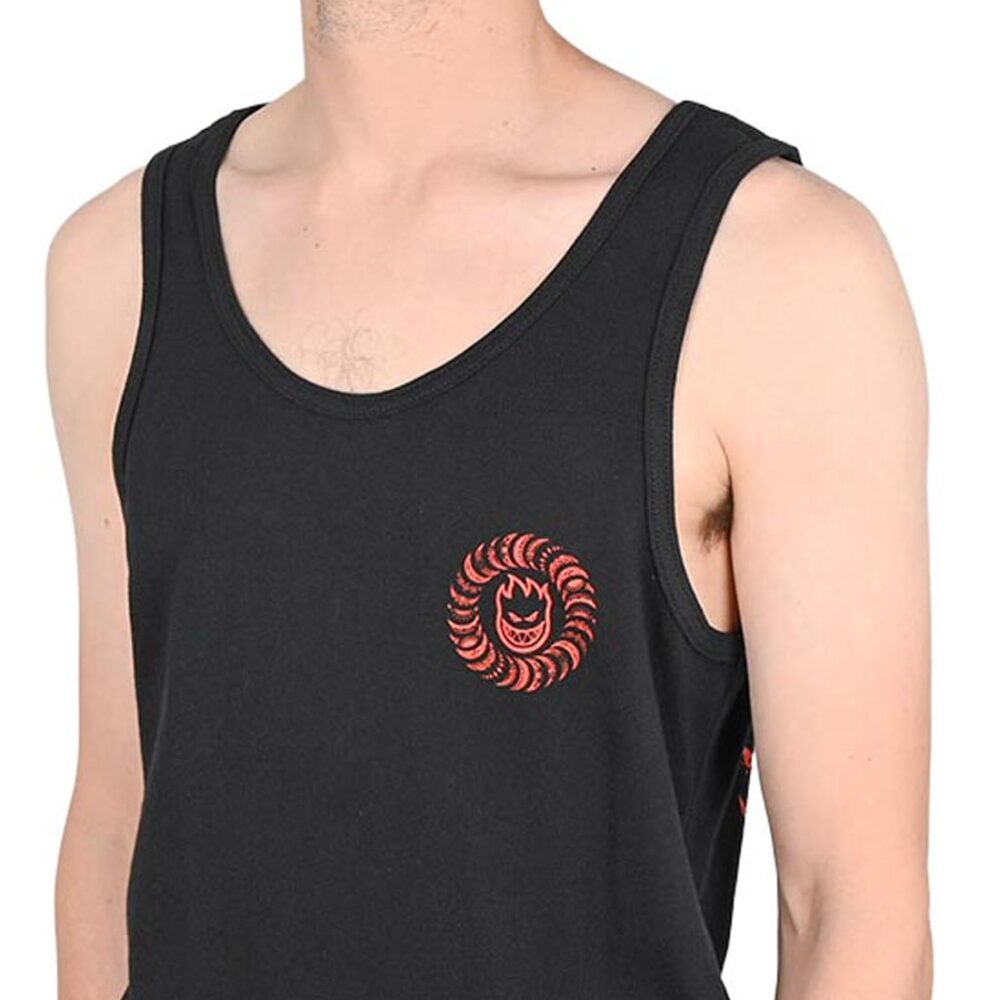 Spitfire Classic Swirl Paisley Vest - Black/Red