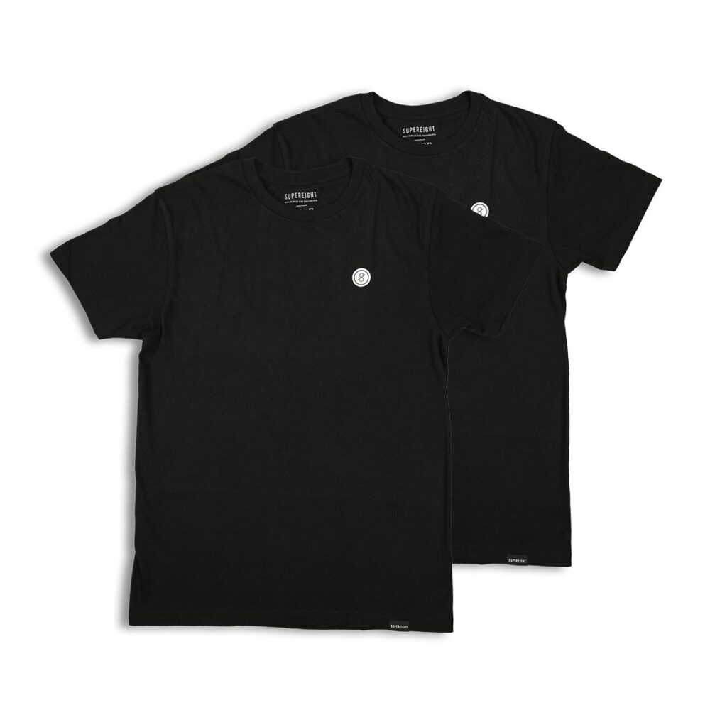 Supereight Supply Co Icon S/S T-Shirt 2-Pack - Black