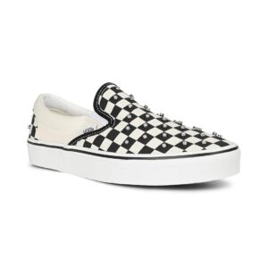 Vans Classic Slip-On Rhinestone Skate Shoes - Black/White