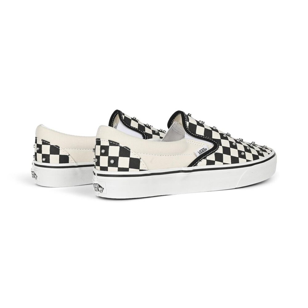 Vans Classic Slip-On Rhinestone Skate Shoes - Black/White
