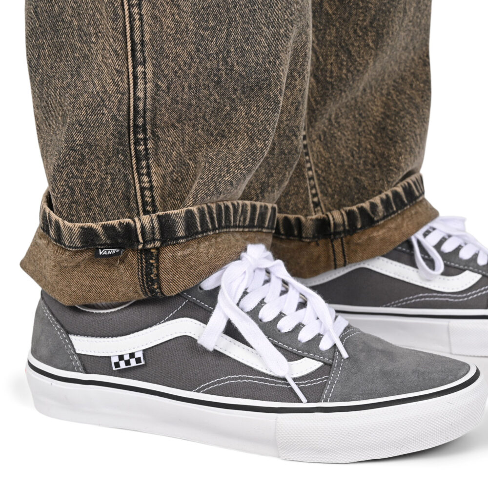 Vans Drill Chore Loose Acid Wash Carpenter Pants - Bay Leaf