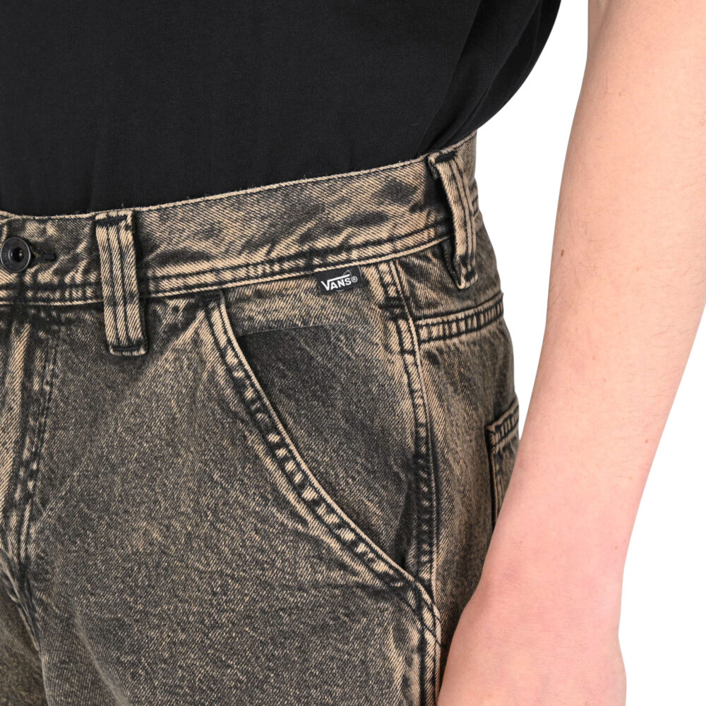 Vans Drill Chore Loose Acid Wash Carpenter Pants - Bay Leaf
