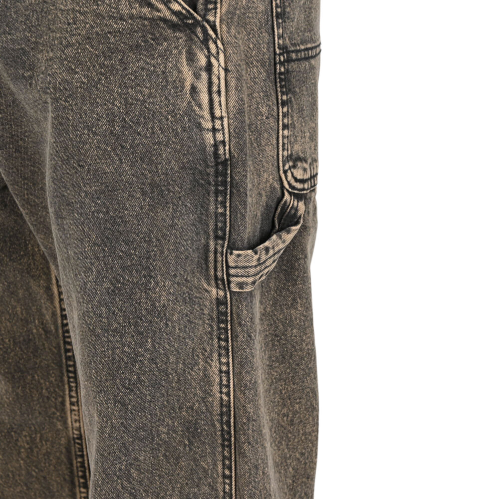 Vans Drill Chore Loose Acid Wash Carpenter Pants - Bay Leaf