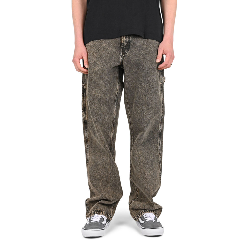 Vans Drill Chore Loose Acid Wash Carpenter Pants - Bay Leaf