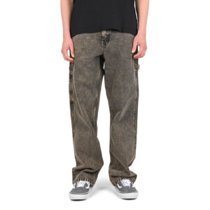Vans Drill Chore Loose Acid Wash Carpenter Pants - Bay Leaf
