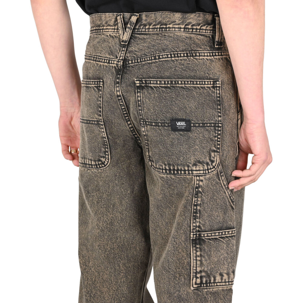 Vans Drill Chore Loose Acid Wash Carpenter Pants - Bay Leaf