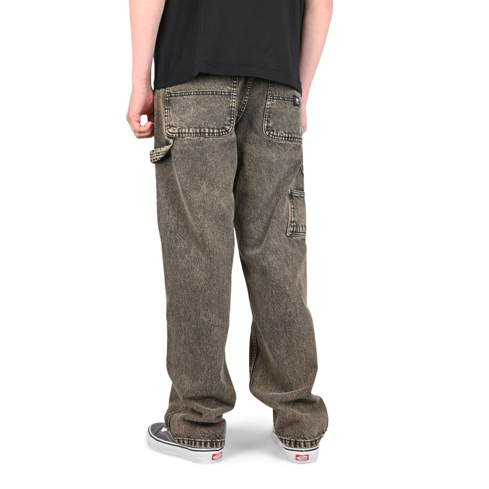 Vans Drill Chore Loose Acid Wash Carpenter Pants - Bay Leaf