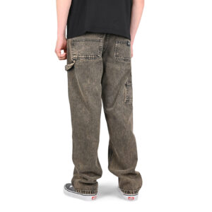 Vans Drill Chore Loose Acid Wash Carpenter Pants - Bay Leaf