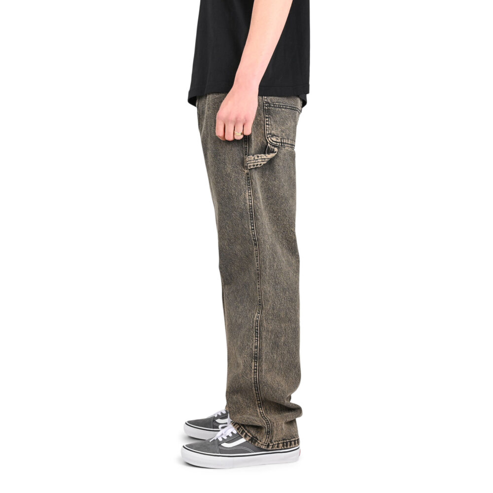 Vans Drill Chore Loose Acid Wash Carpenter Pants - Bay Leaf