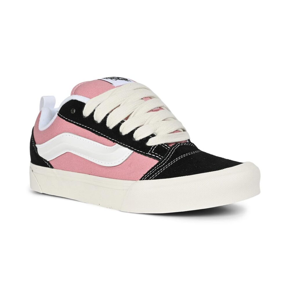 Vans Knu Skool Skate Shoes - Black/Pink