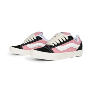 Vans Knu Skool Skate Shoes - Black/Pink