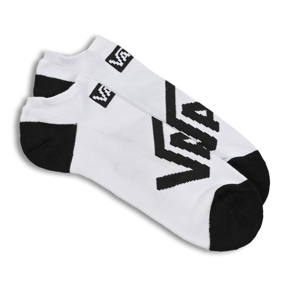 Vans No Show Ankle Socks 3 Pack - White