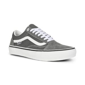 Vans Old Skool Pro Skate Shoes - Pewter/White