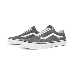 Vans Old Skool Pro Skate Shoes - Pewter/White