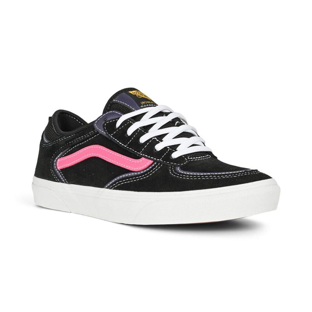 Vans Rowley Pro Skate Shoes - Black/Pink