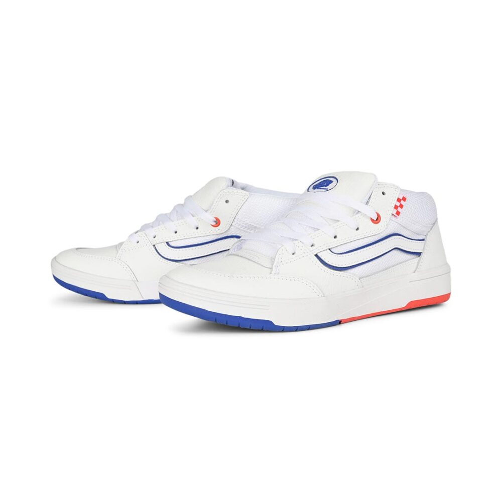 Vans Zahba Mid Skate Shoes - Athletic White/Multi