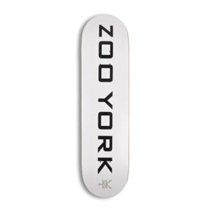 Zoo York OG 95 Logo Block 8" Skateboard Deck - White/Black/Grey