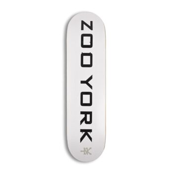 Zoo York OG 95 Logo Block 8" Skateboard Deck - White/Black/Grey